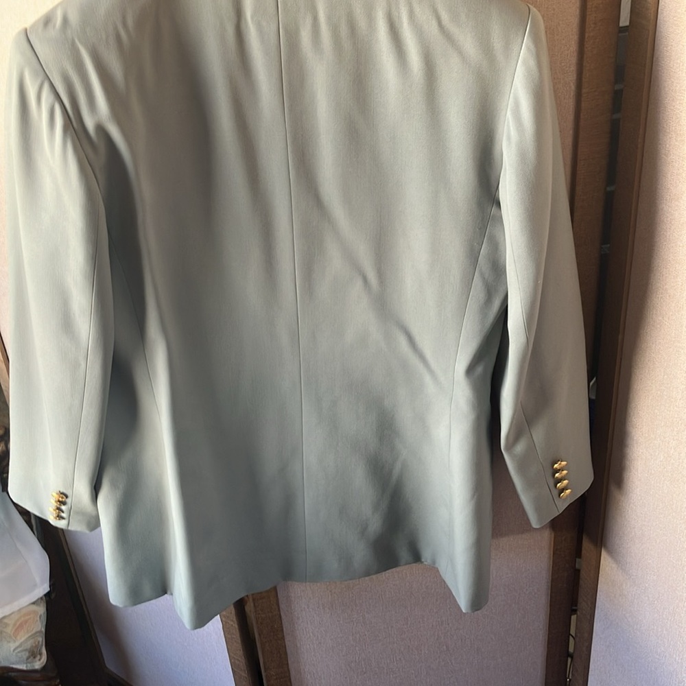 Final Markdown Talbots Light Green Wool Blazer Wi… - image 3